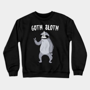 Goth Sloth Crewneck Sweatshirt